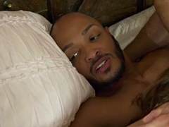 Bi black guy and babe get cum in mouth