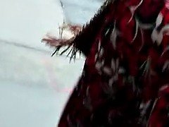 ぽっちゃり, ドレス, 黒人, アウトドア, 長身