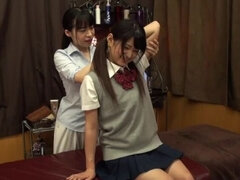 Éjaculation interne, Femelle, Japonaise, Massage, Nue  à poil, Huilée