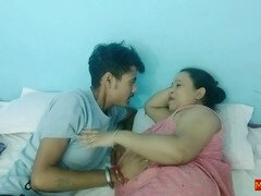 Sensual encounter of Indian Bengali aunty with her new servant boy, complete with explicit sound