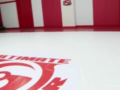 舞台裏, ブロンド, 茶髪の, 古典, チン, フェティッシュ, グループ, レズビアン