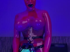 Pop, Extreem, Vrouw, Dominante vrouw, Fetisj, Latex, Rubebrstof, Alleen
