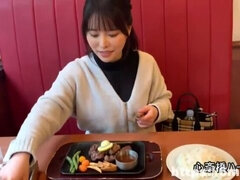 素人, アジア人, 美人, デカパイ, フェラチオ, バック, 日本人, トイレ