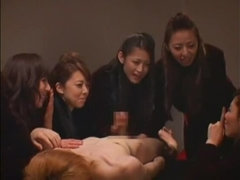 Asiatisch, Spermaladung, Gruppe, Handjob, Hd, Japanische massage