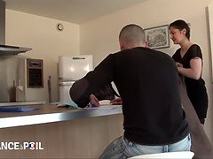 Anal, Sucer une bite, Femme couguar, Français, Mature, Sperme, Tatouage, Professeur