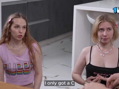 Amateur, Sucer une bite, Tir de sperme, Chatte, Réalité, Rugueux, Adolescente, Nénés