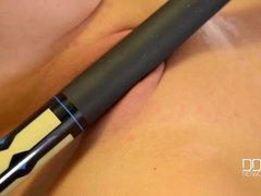 アメリカ人, お尻, デカ尻, 巨乳な, オナニー, オマンコ, 剃毛, 一人