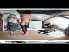 Stunning doxy at virtual reality smut