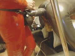 素人, アナル, ディルド, 自家製, 巨大, 愛人, ペニスバンド