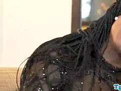 Amateur, Américain, Noire, Noir ébène, Masturbation, Transsexuelle, Solo