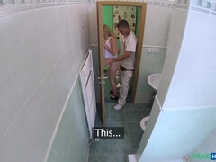 Examination turned into a sex for Lady Blond