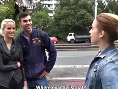 Leie, Tussi, Blondine, Blasen, Flotter vierer, Realität, Russisch, Sauna