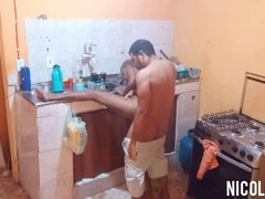 キッチン, メイド, ガリガリ, 妻