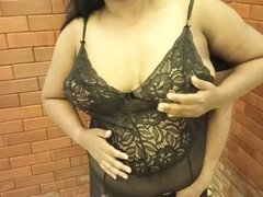 18 ans, Amateur, Gros cul, Sucer une bite, Cousine, Robe, Léchez, Chatte