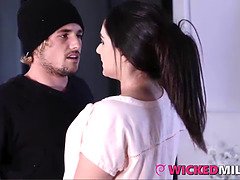 デカチン, フェラチオ, ハードコア, 淫乱熟女, 義母, 禁句, 三人, オッパイの
