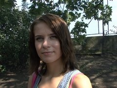 Amateur, Tchèque, Argent, De plein air, Pov, Réalité