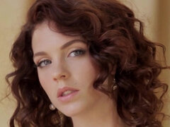 Lencería, Al aire libre, Pequeña, Coño, Pelirrojo, Solo