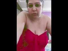 フェラチオ, 指いじり, 手コキする, 旦那, インド人, マッサージ, 淫乱熟女, 裸
