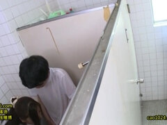 Fetish sex in workplace toilet with pretty Japanese Asian - amateur xxx sex