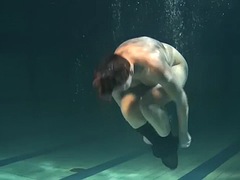 Красивые, Обнаженные, Бассейн, Под водой