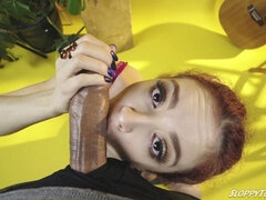デカ尻, フェラチオ, 口内発射, イく瞬間, カワイイ, なめる, ハメ撮り, 赤毛