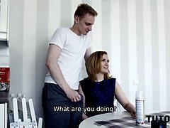 Blowjob, Cougar, Exam, Handjob, Mature, Stockings, Teacher, Tits