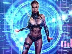 Caught in a never-ending stroke loop, drooling over She Venom's dirty talk