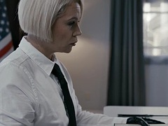 Lesbiana, Madres para coger, Oficina, Policía, Coño, Pelirrojo, Uniforme