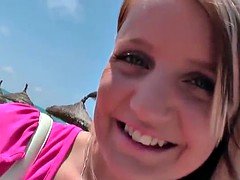 素人, 舐める尻, ビーチ, ドイツ人, ティーン