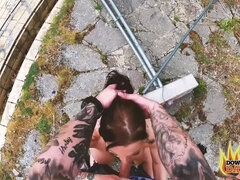 Culo, Morena, Corridas, Garganta profunda, Enorme, Al aire libre, Pov, Tetas