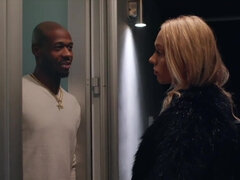 デカチン, デカパイ, 黒人, ブロンド, フェラチオ, イく瞬間, イマラチオ, 馬乗り