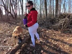 Amateur, Culo, Morena, Despelote, Al aire libre, Público, Hilo dental, Esposa