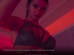 Busty young dreamers in a visual novel world