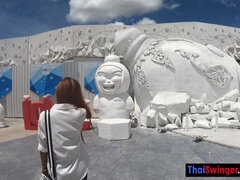 Enthousiasteling, Aziatisch, Pijpbeurt, Bruinharig, Lul, Hardcore, Hd, Thais