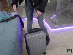 Pijpbeurt, Dichtbij, Sperma, Tsjechisch, Europees, Hd, Logement, Tieten likken