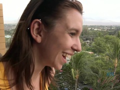 Leie, Arsch, Braunhaarige, Flexibel, Handjob, Geschwollene nippel, Dürr, Titten