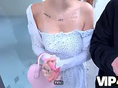 Blondine, Blasen, Besamung, Gehörnter ehemann, Tschechisch, Schmutzig, Hd, Pov