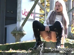 18 años, Culo, Compilación, Hembra, Al aire libre, Público, Solo, Adolescente