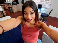 Verga grande, Mamada, Morena, Estilo perrito, Interracial, Tetas naturales, Flaco, Tetas