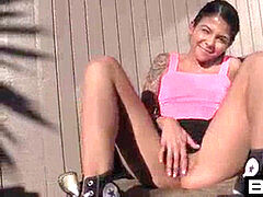 Amateur, Morena, Corridas faciales, Primera ves, Latina, Tatuaje, Adolescente