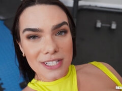 Anal, Morena, Gimnasio, Coño