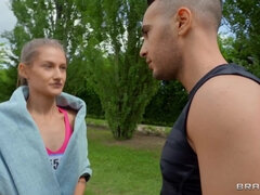 Kinky sport girl Lana Roy amazing porn clip