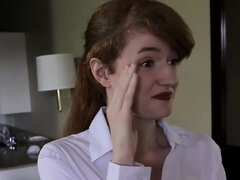 Housekeeping hoe is going to get blasted from behind
