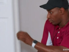 Chambre à dormir, Noire, Brunette brune, Tir de sperme, Queue, En levrette, Hard, Maigrichonne