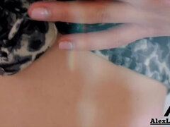 18, ブロンド, 巨乳な, 女, デカチンの, オナニー, パンティ, いじめ