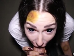 Grosser schwanz, Blasen, Braunhaarige, Besamung, Kehlenfick, Handjob, Selbstgemacht, Im freien