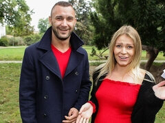 お尻, ブロンド, フェラチオ, 浮気する, バック, ハードコア, オマンコ, タトゥー