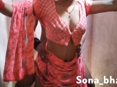 Hot Indian village maid engages in passionate lovemaking with her neighbor stud while her husband is away at work