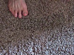 sweaty mature feet