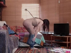 Brunette Vallery's Wild Ride with Stockings